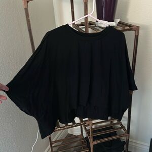 Black crop top